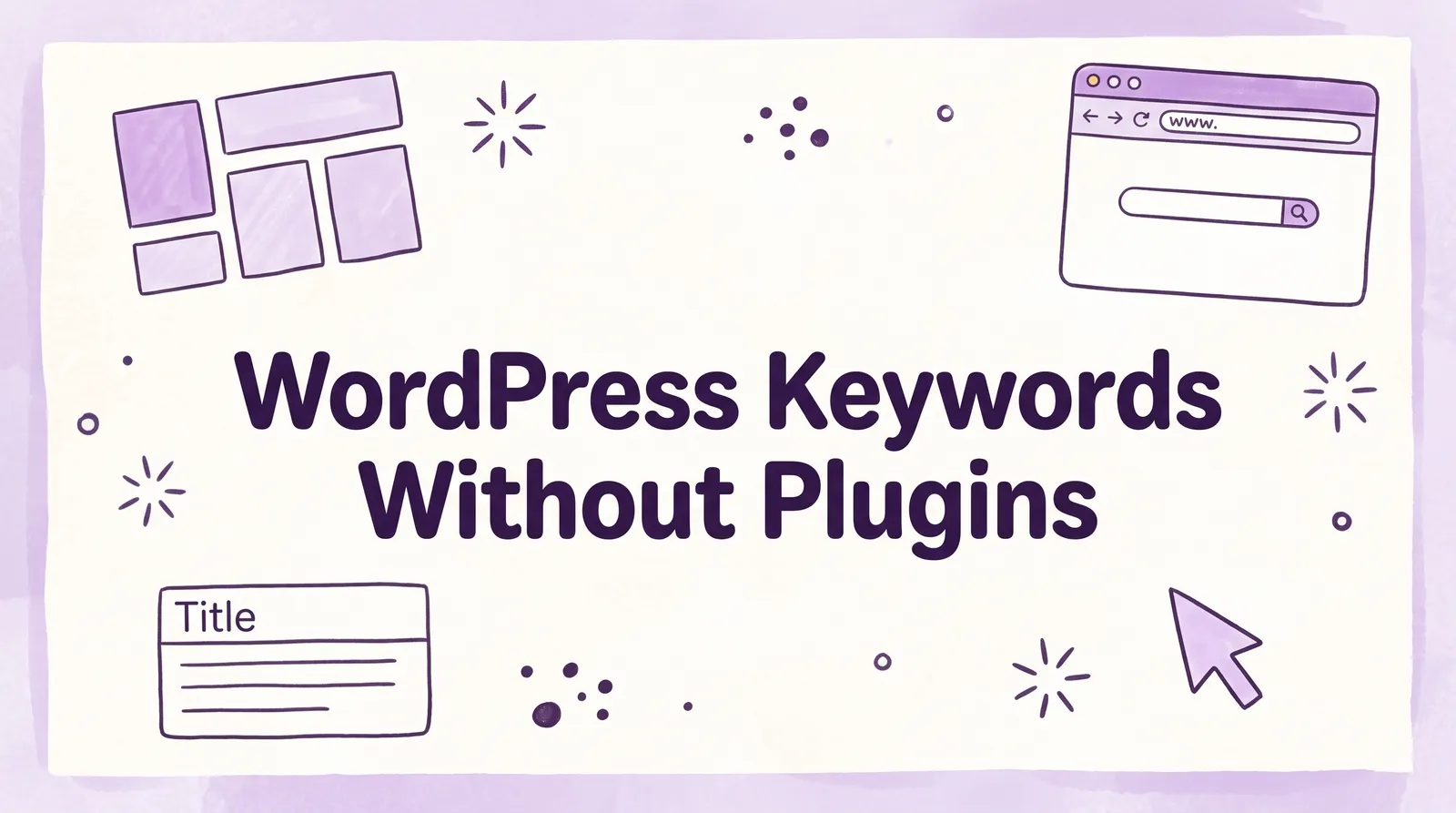 How to Add Keywords in WordPress Without Plugins Made Easy